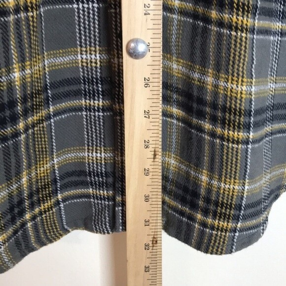 Dickies mens flannel button down long sleeve cotton shirt size large - Picture 7 of 11